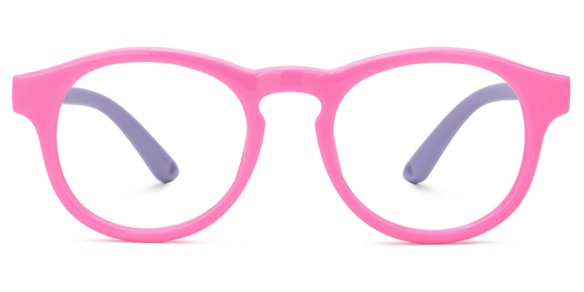 Gilgal Round Pink Frame Eyeglasses for Toddlers0