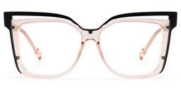 Twolla Beige Square Glasses2