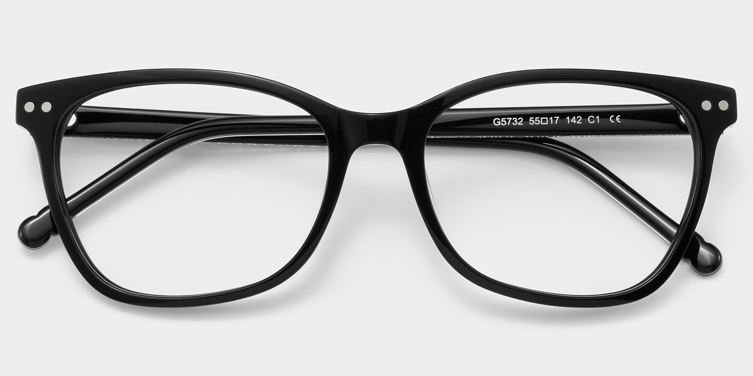 雑誌『FRAME』44冊 Marigold retro black frame glasses with Rectangle Frame
