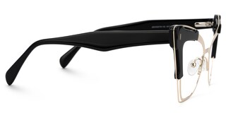 Talbert Cateye Black Glasses2