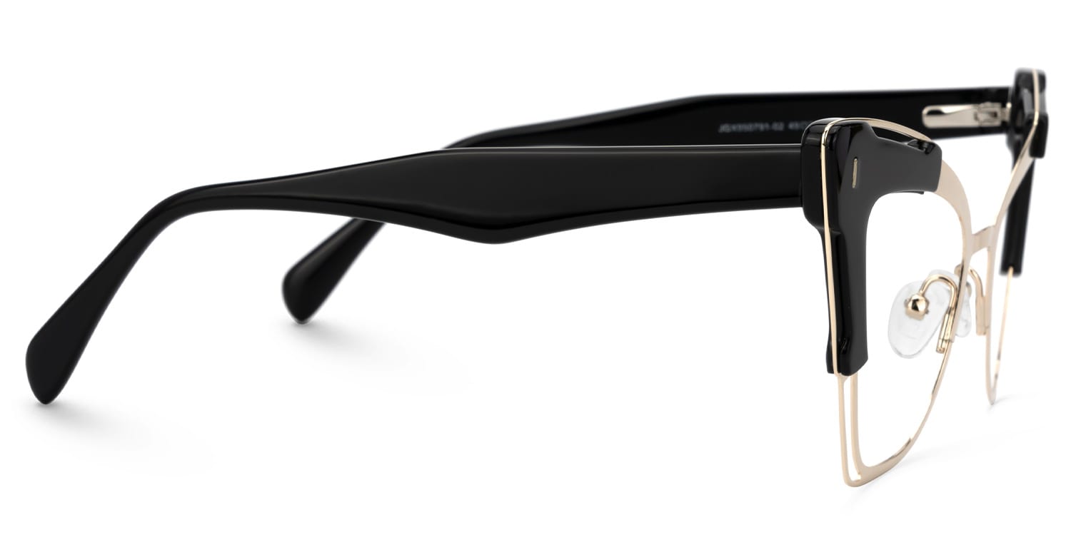 Talbert Cateye Black Glasses2