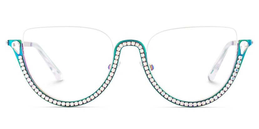 Sparkle Cateye Iridescent Glasses