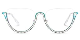 Sparkle Cateye Iridescent Glasses2