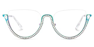 Sparkle Cateye Iridescent Glasses2