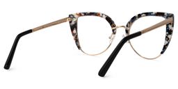 Brewer Cateye Orange-Floral Glasses3