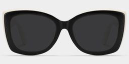 Rosie Black White Butterfly Glasses0