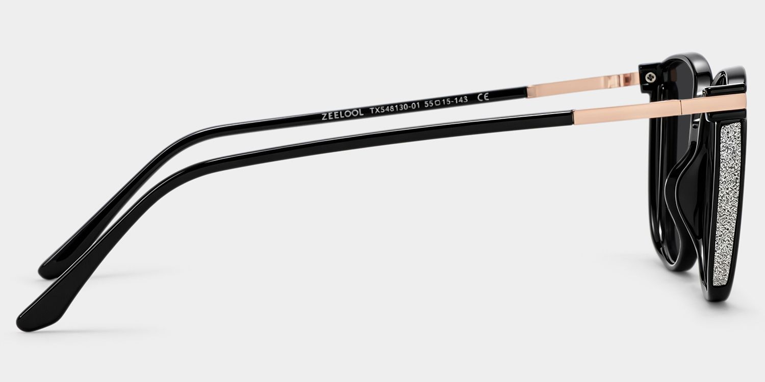Rodz Black Square Polarized Sunglasses for Driving | ZEELOOL3