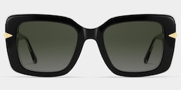 Neon Square Black Polarized Sunglasses2