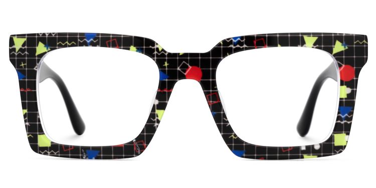 Kevin Square Black Glasses