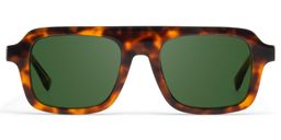 Nomad Rectangle Tortoise Polarized Sunglasses0