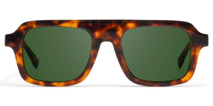 Nomad Rectangle Tortoise Polarized Sunglasses