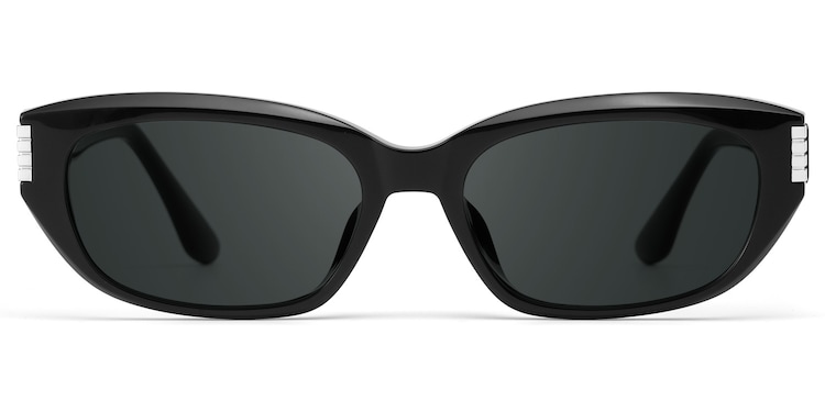 Riviera Geometric Black Sunglasses