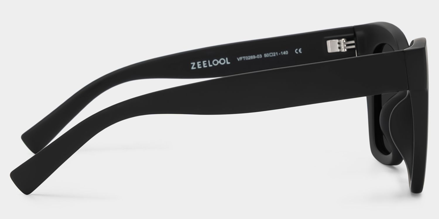 Malcolm Black Sunglasses with Square Frames | Zeelool3