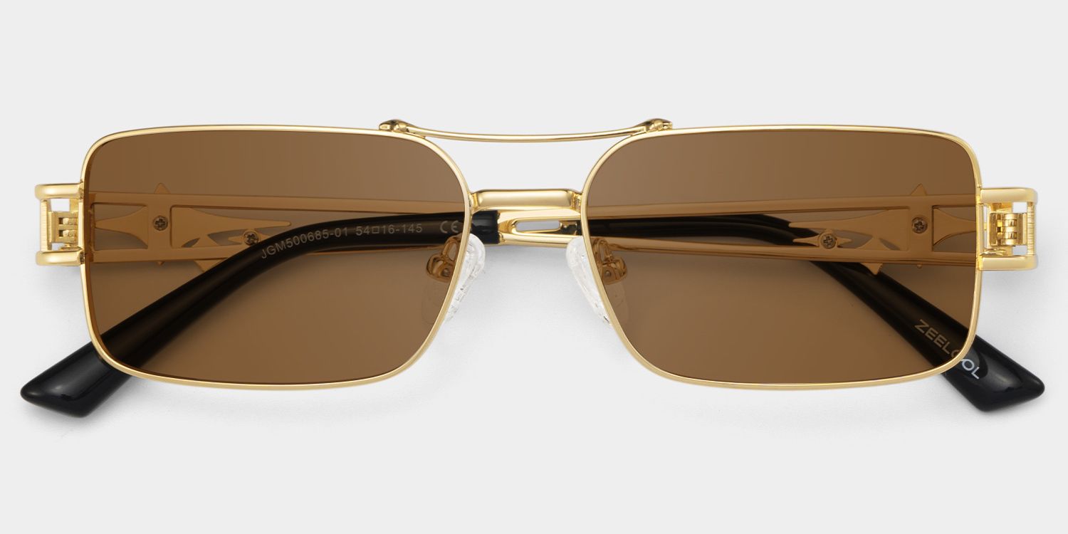 Eric gold aviator frames glasses Online | ZEELOOL