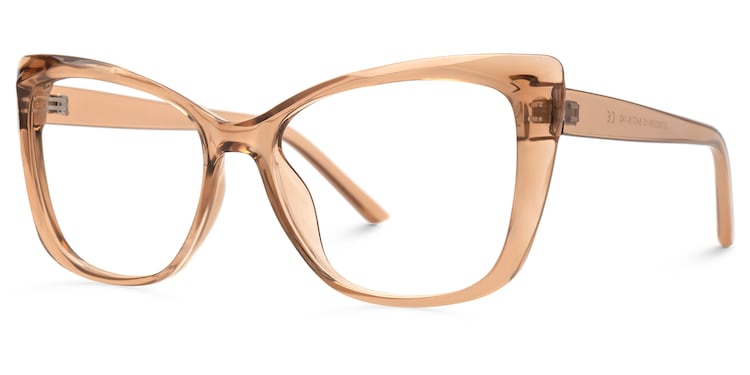 Farris Square Brown Glasses
