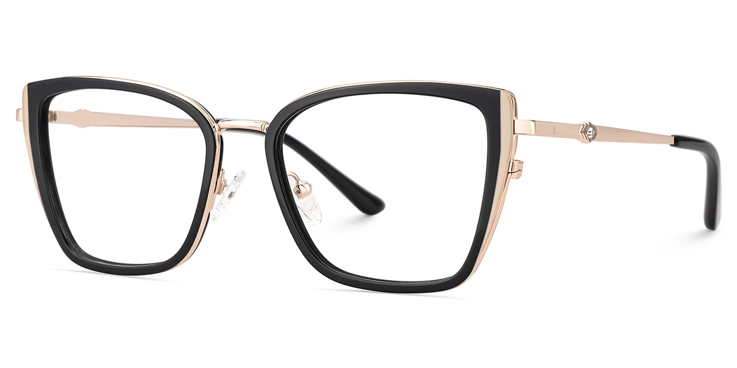 Juniper Eyeglasses in Square Black Frame | Zeelool5