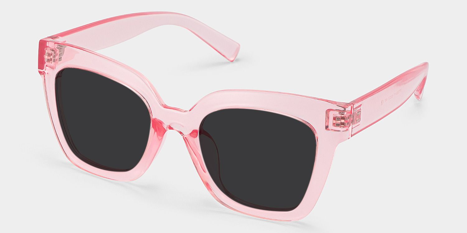 Malcolm Square Pink Prescription Sunglasses | ZEELOOL2