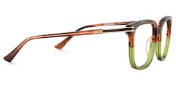 Kenny Square Brown Green Glasses4