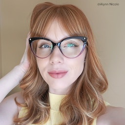 Alivia Cat Eye Purple Glasses5