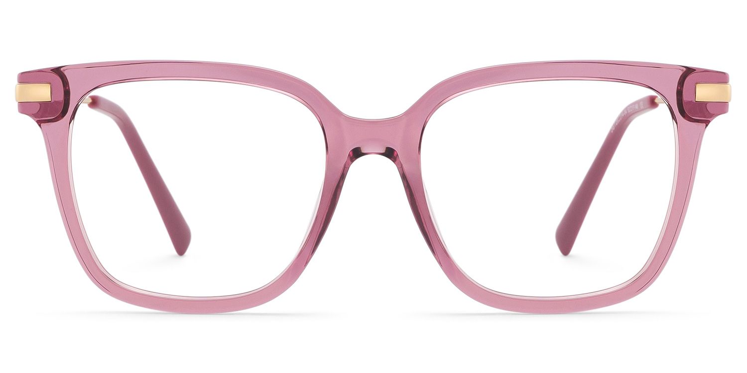 Jacqui Square Pink Frames Glasses for Women | ZEELOOL