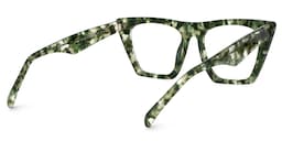 Cecile Cat Eye Green-Floral Glasses3