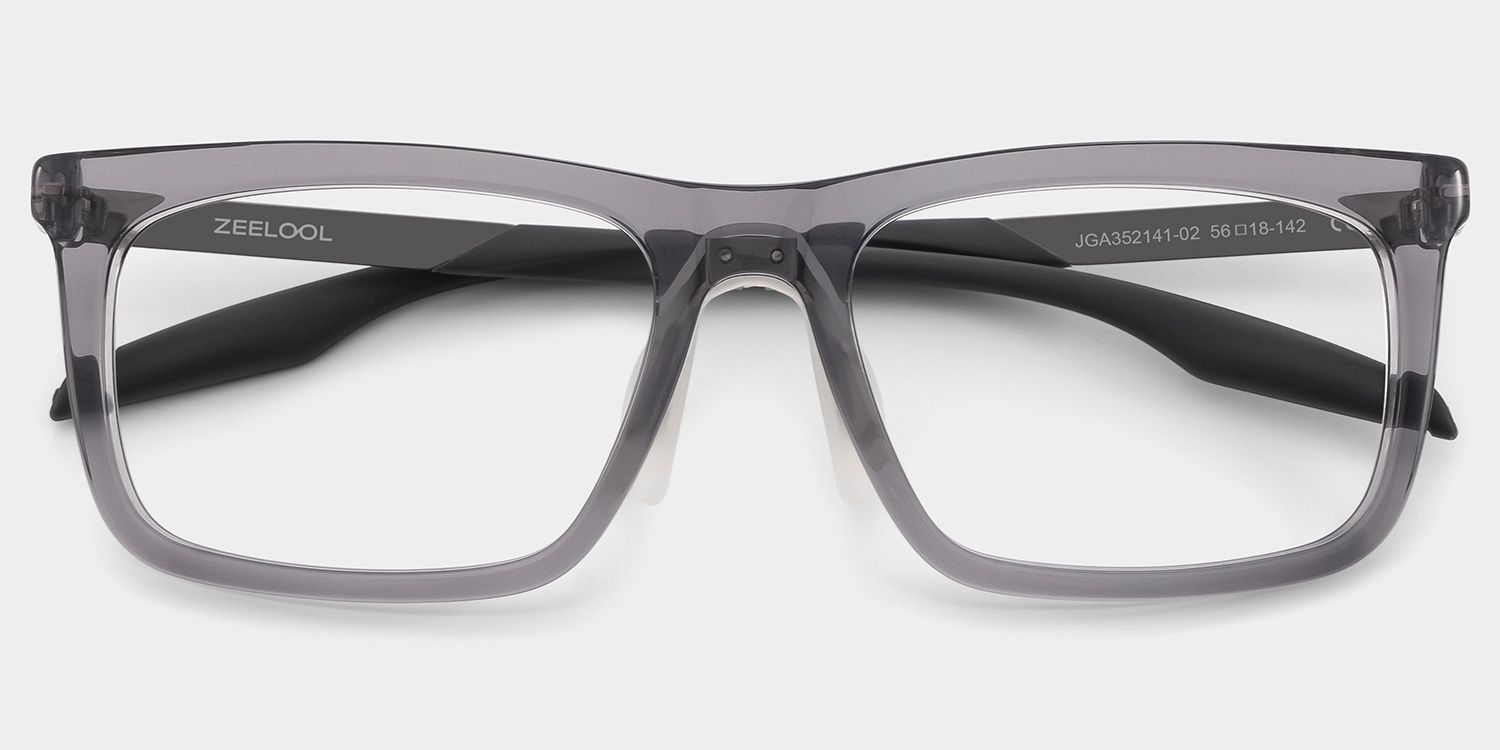Ease Gray Frame Glasses with Rectangle Frame Online | ZEELOOL4
