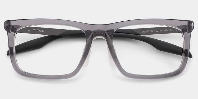 Ease Rectangle Gray Glasses