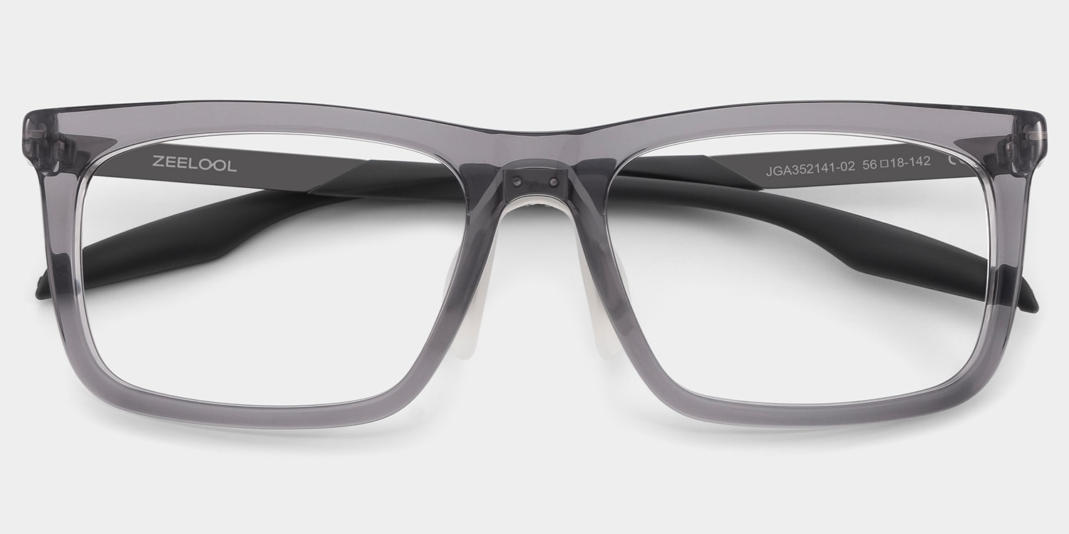 Ease Rectangle Gray Glasses4
