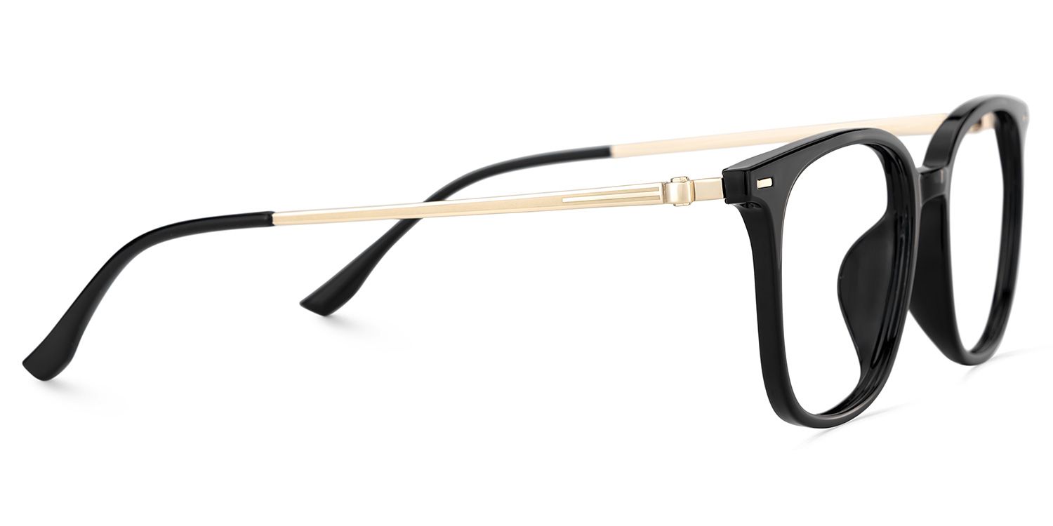 Cora Square Black Frame Eyeglasses for Woman| ZEELOOL4