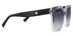 Ebony Square Black Clear Glasses3