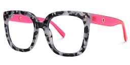 Ebony Square Gray-Tortoise Glasses1