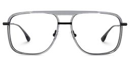 Caudle Aviator Gray Glasses0