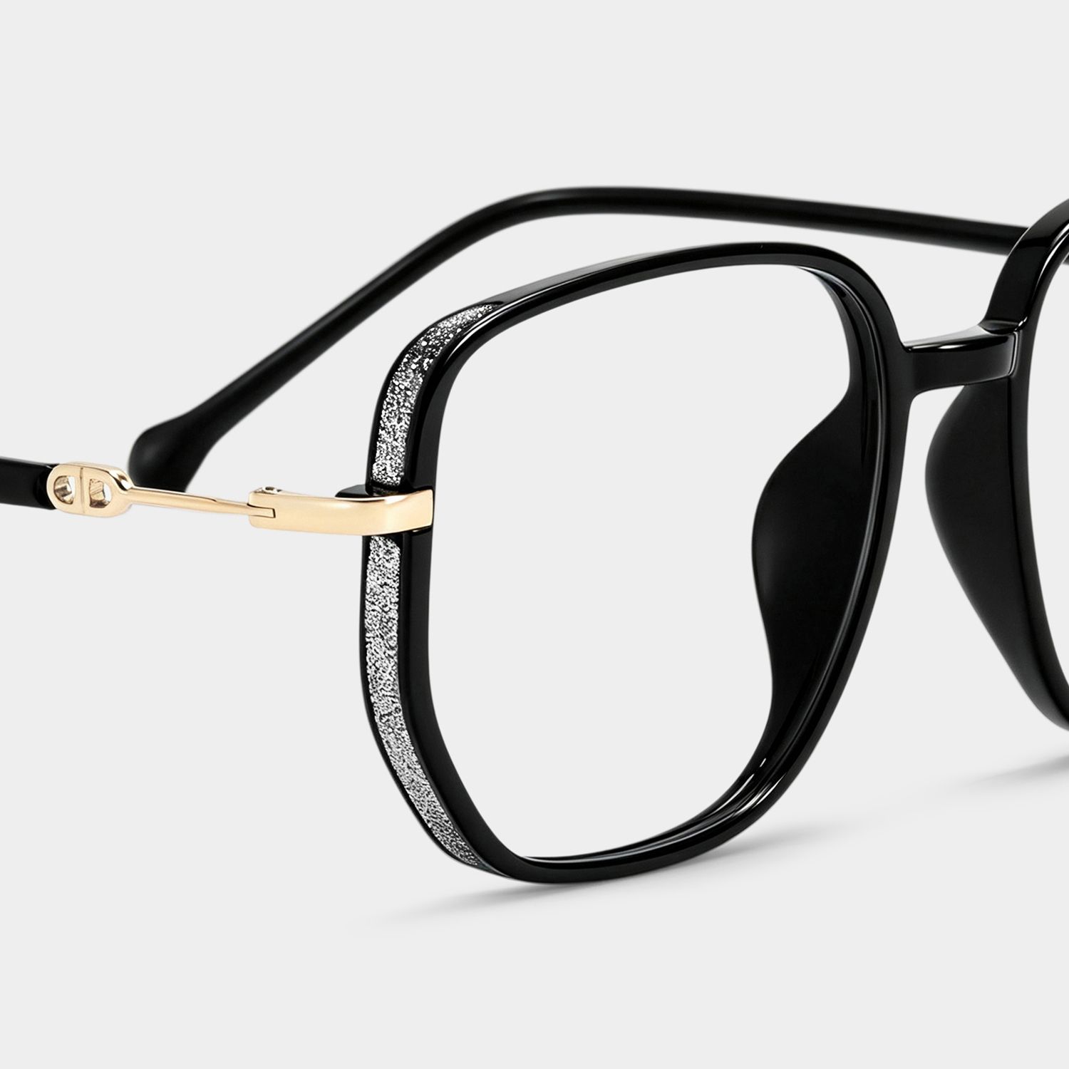 Joana Geometric Black TR90 Glasses for Women | ZEELOOL4