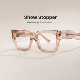 Maddox Square Beige Glasses2