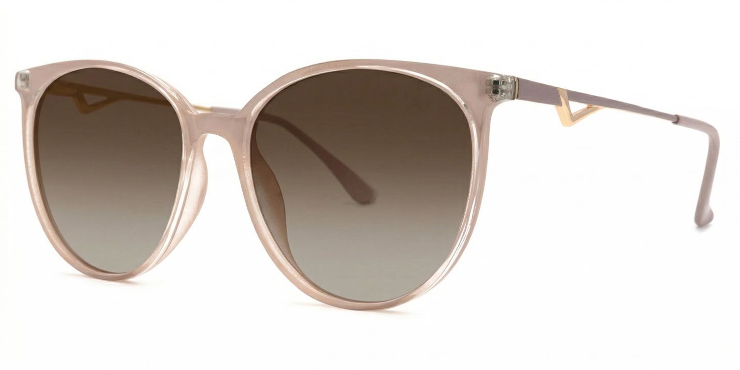 Chanty Mixed Pink Round Frame Sunglasses | ZEELOOL1