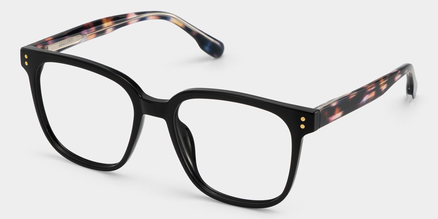 Donnalyn Black Square Natural Eyewear | ZEELOOL3