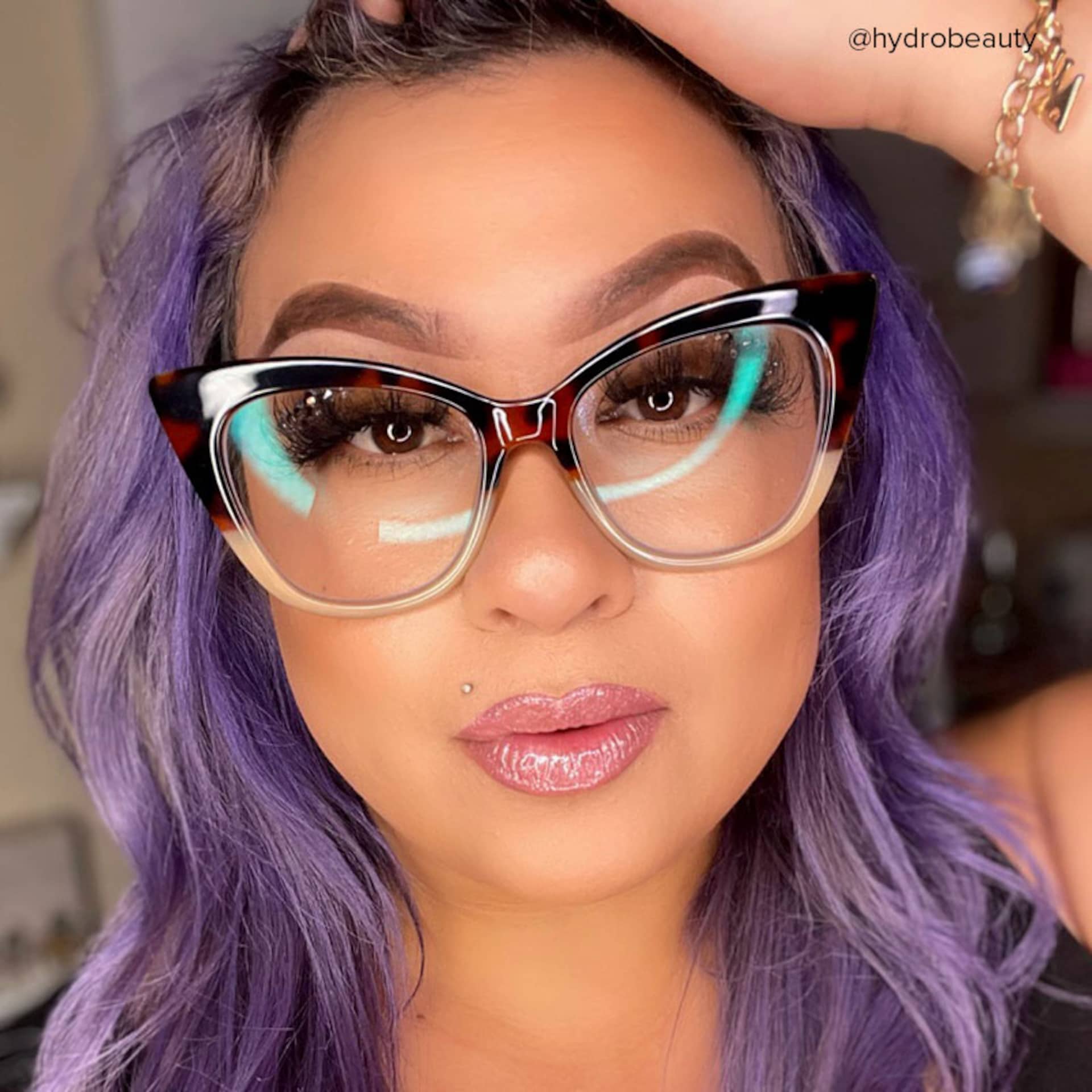 Royster Cateye Tawny Glasses | Zeelool Glasses8