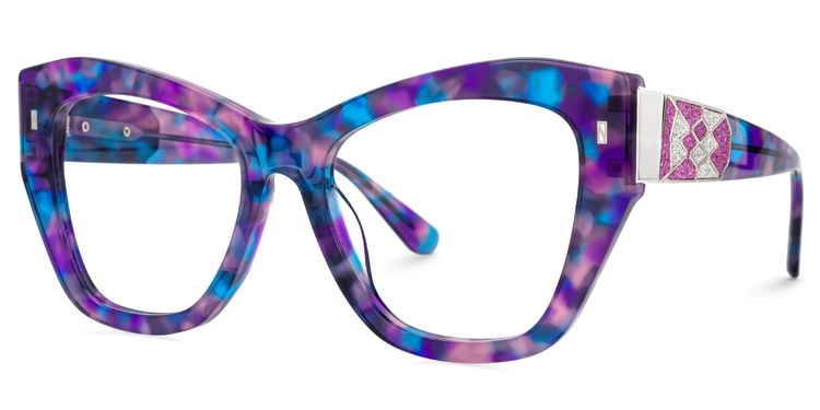 Rachelle Butterfly Purple Glasses