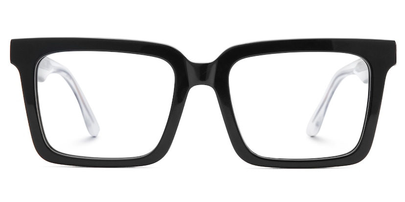 Hattie Rectangle Black Glasses
