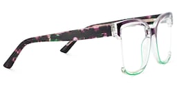 Cadogan Square Purple-Green Glasses4