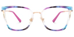 Martins Rectangle Multicolor Glasses1