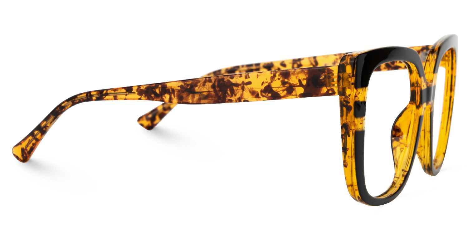 Brenda Square Tortoise Frame Glasses | Zeelool Optical2