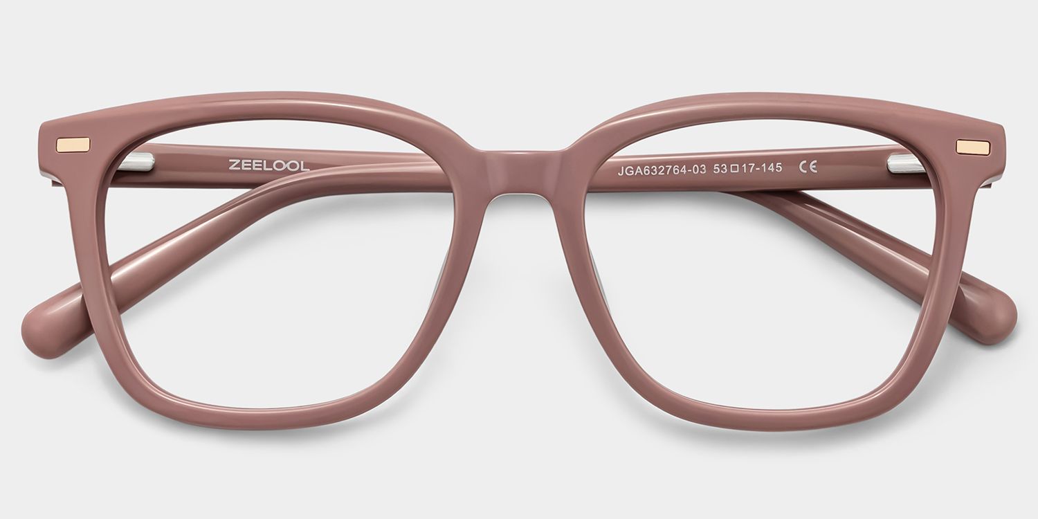 Lana Brown Square Acetate Frame Glasses for Women | ZEELOOL1