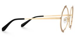 Crowe Round Gold Glasses2