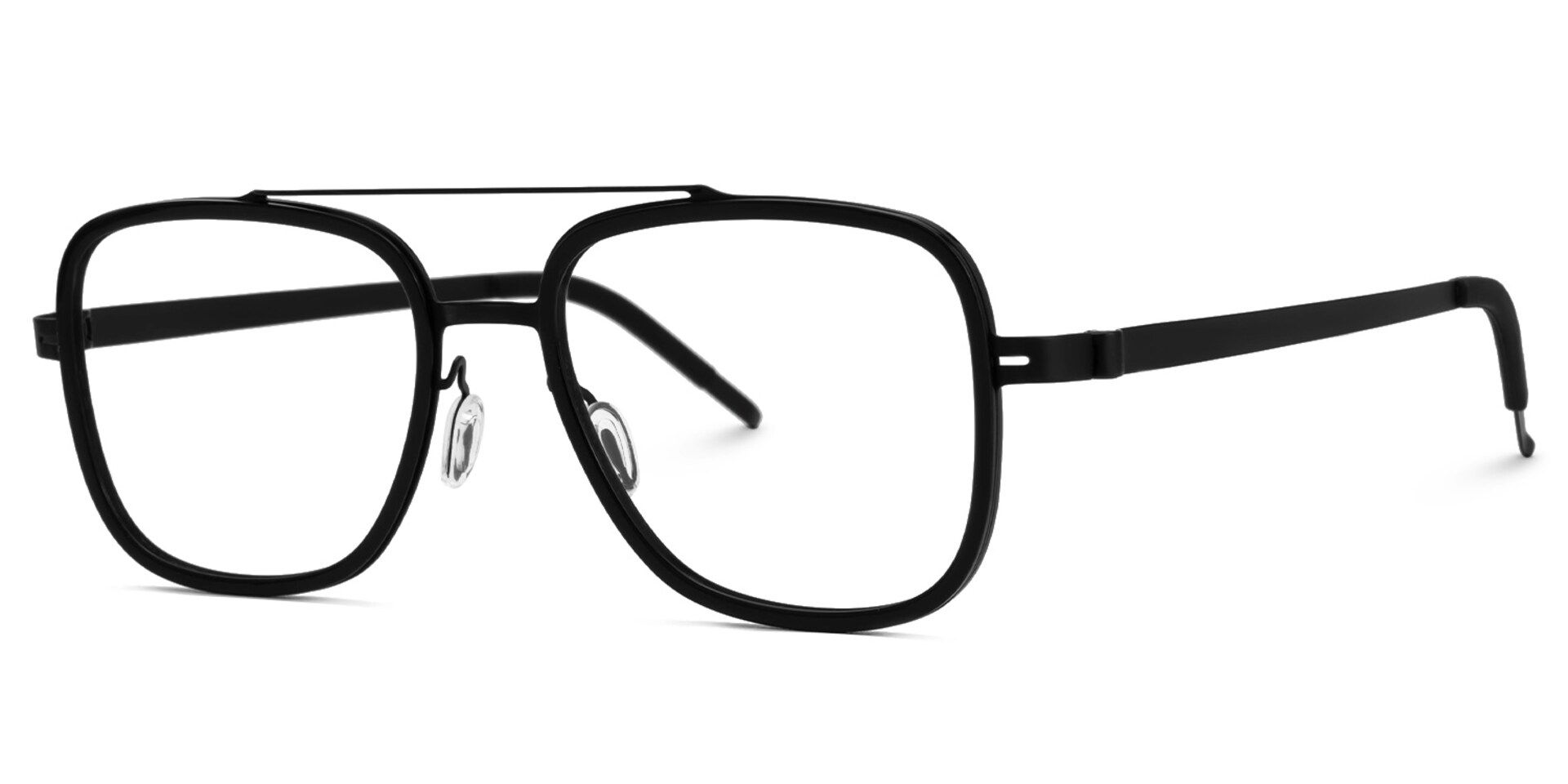 Aviator Sharonica Black Color Frame Glasses | Zeelool1