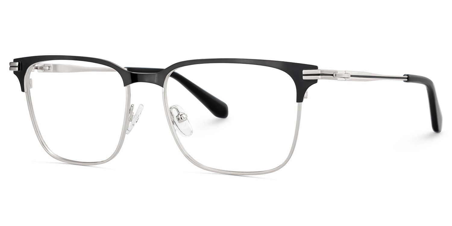 Marshall Gray Rectangle Prescription Glasses | Zeelool3