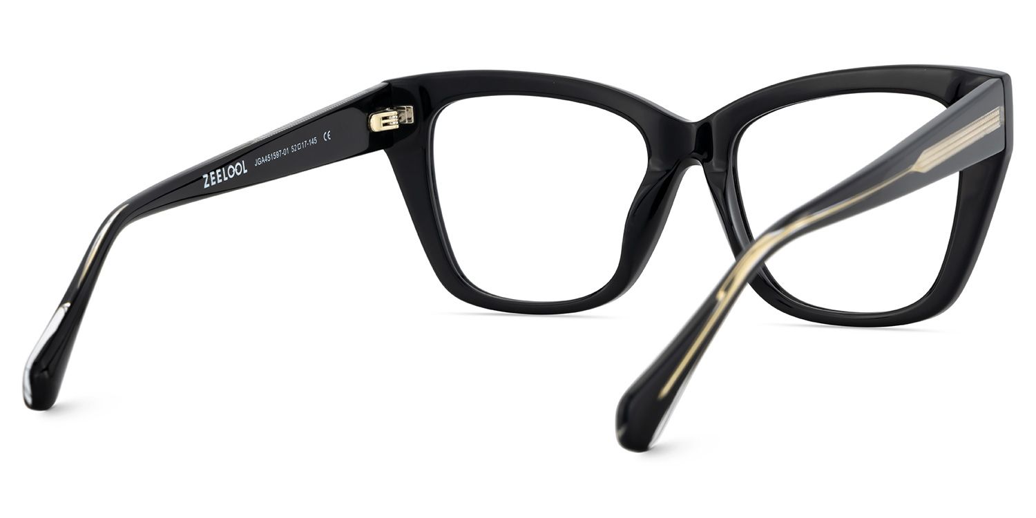 Tessia Black Square Glasses Women's Glasses| Zeelool5