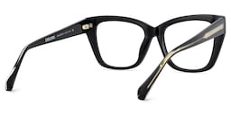 Tessia Square Black Glasses5
