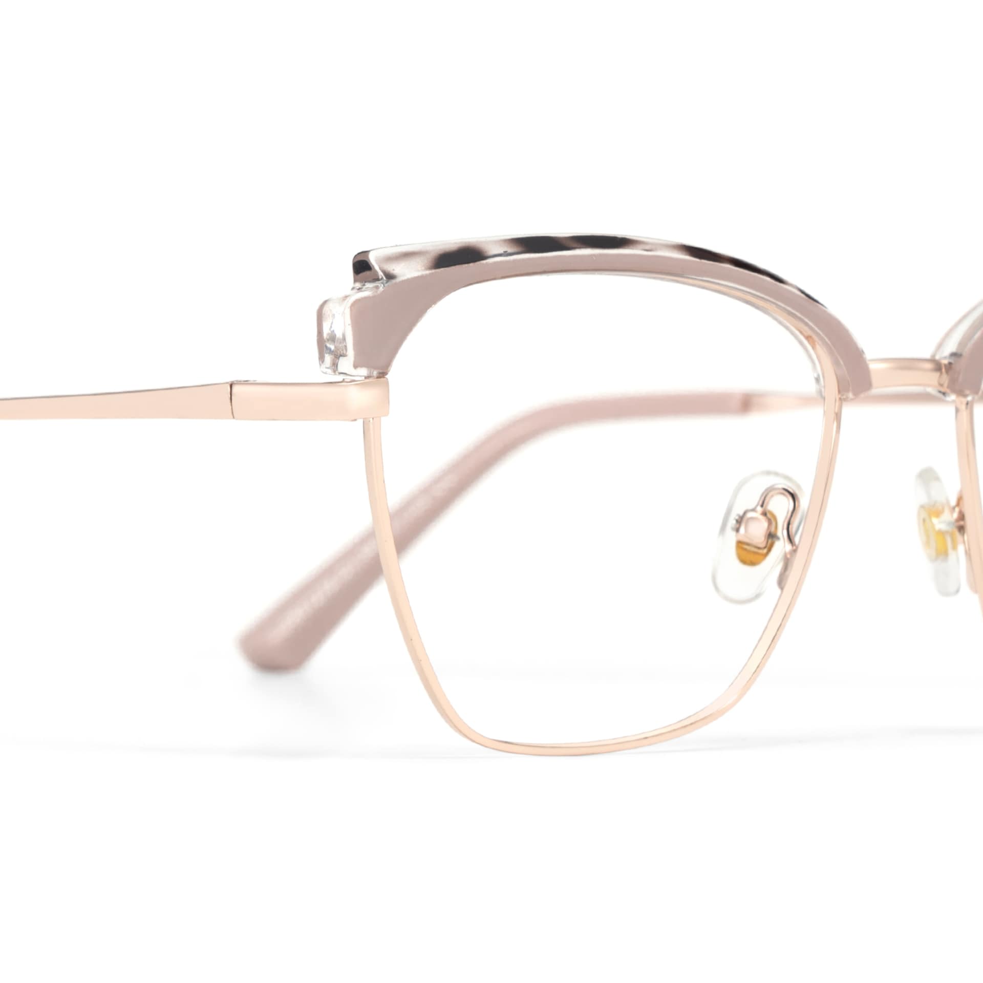 Phoebe Browline Khaki Frame Eyeglasses for Woman| ZEELOOL5