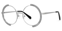 Crowe Round Silver Glasses1